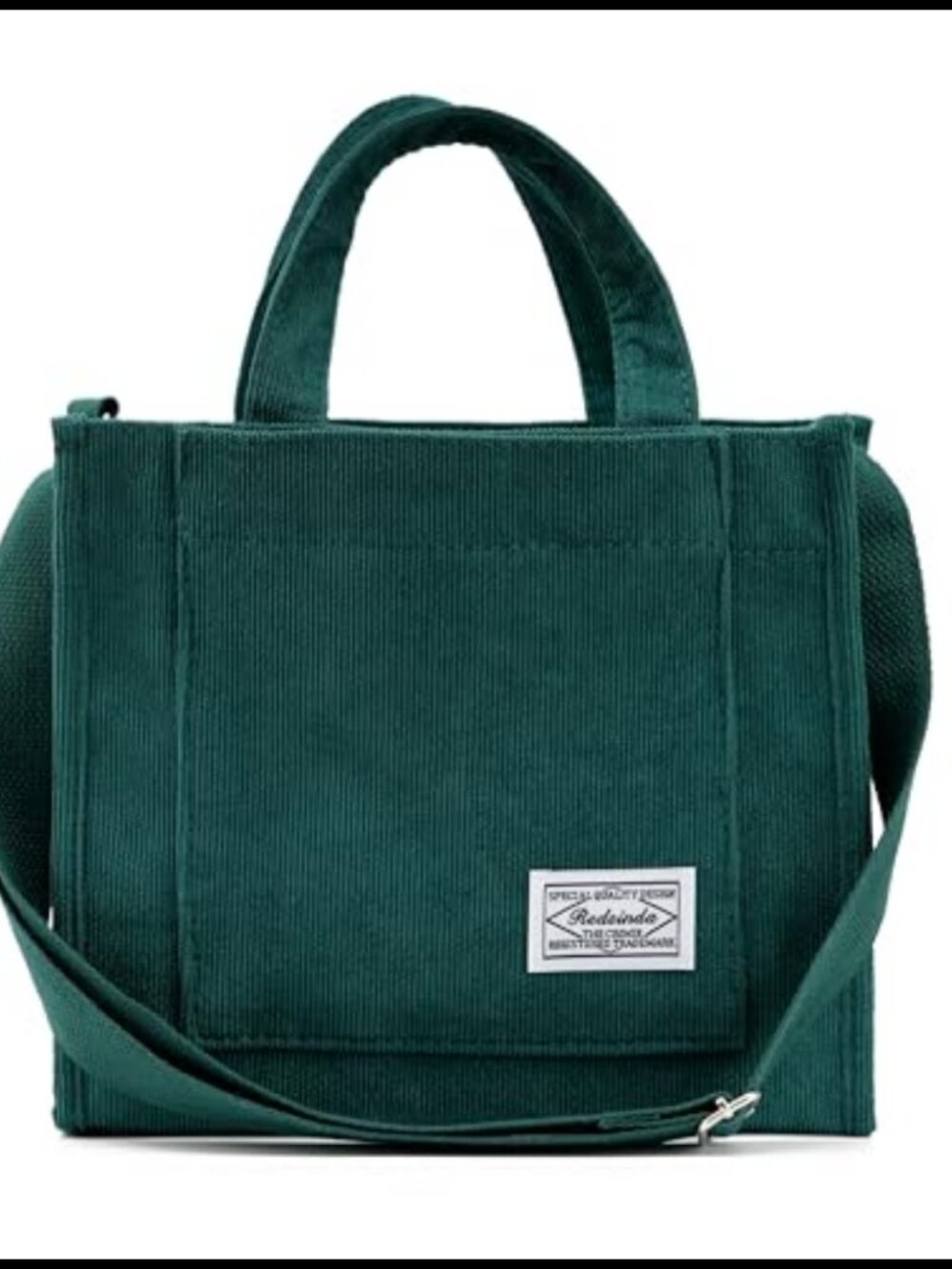 Aesthetic Corduroy Tote Bag Mini Square Crossbody Everyday Shoulder Bag
